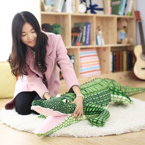 Green Crocodile Giant Large Size Stuffed Plush Pillow Doll for Kids