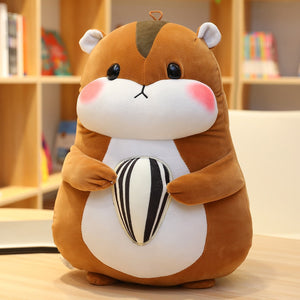 Cute Huggable Hamster Hamtaro Soft Plush Stuffed Pillow Doll