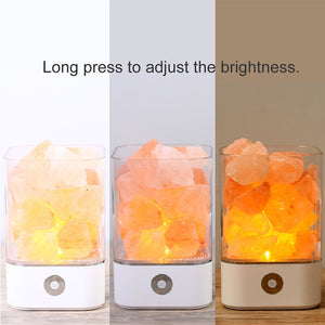 Crystal Natural Himalayan Salt LED Lamp Air Purifier