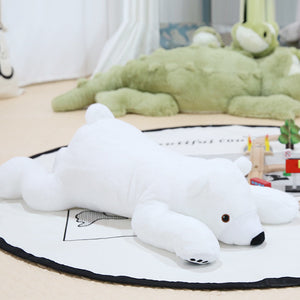 Cute White Polar Bear Soft Plush Stuffed Newborn Baby Pillow Doll Gift