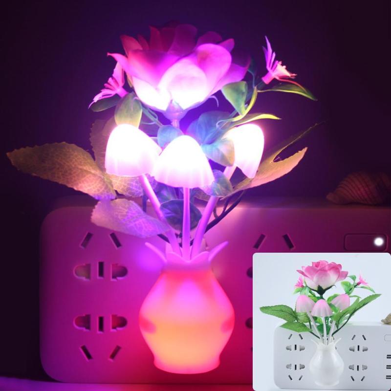 Colorful Flower LED Luminous Night Lights Lamp