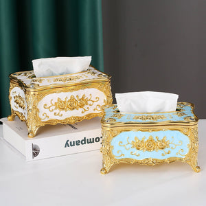 Luxury European Plastic Napkin Holder Tissue Box