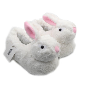 White Rabbit Bunny Unisex Plush Indoor Slippers Shoes