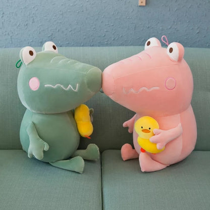Cute Crocodile Hug Little Duck Stuffed Plush Dolls