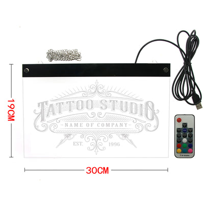 Tattoo Studio LED Neon Wall Sign With Lighting Changes