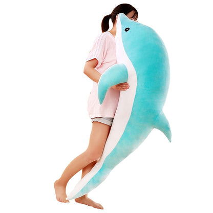 Cute Dolphin Large Size Soft Plush Stuffed Doll Pillow