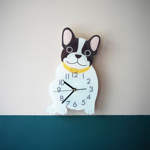 Lovely French Bulldog Children's Room Wall Clock