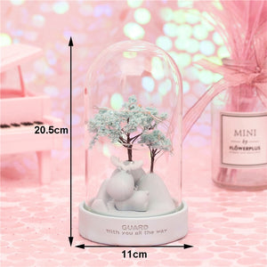 Cherry Blossoms Floral LED Fairy Light Glass Lamps Christmas Gift