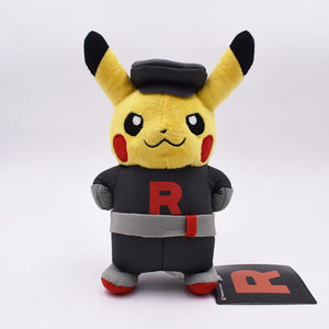 Cute Pokemon Pikachu Cosplay Rocket Team Soft Plush Stuffed Doll