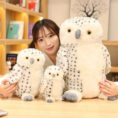 Cute White Snowy Owl Soft Plush Stuffed Pillow Doll Gift