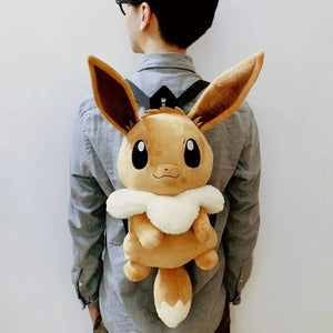 Cute Anime Pokemon Plush Backpack School Bag for Kids