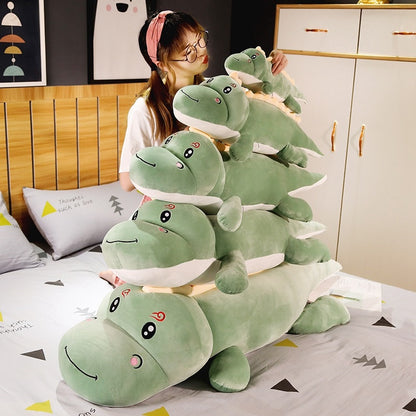 Lovely Long Dinosaur Large Size Plush Stuffed Doll Pillow
