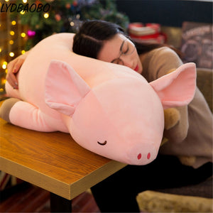 Cute Giant Sleeping Pig Piglet Stuffed Soft Pillow Plush Doll