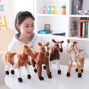 Simulation Horse Plush Toy Stuffed Doll Horse Lover Gift