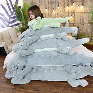 Funny Giant Crocodile Lying Large Size Stuffed Plushie Doll Pillow