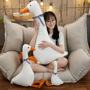 Cute White Goose Stuffed Plush Doll Sleeping Pillows Gift