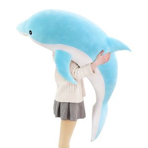Cute Cartoon Dolphin Large Size Soft Plush Stuffed Pillow Doll