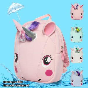 Long Horn UNICORN Children's School Bag Waterproof Backpack