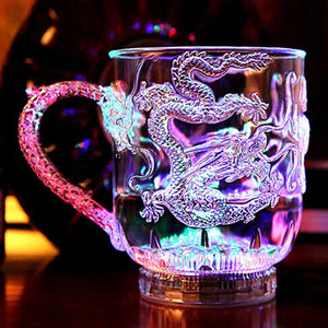Magic Color Changing Dragon LED Light Beer Glasses Mugs