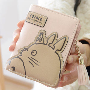 Cute My Neighbor Totoro Leather Coin Purse Short Wallet