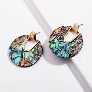 Colorful Resin Acrylic U Shape Drop Dangle Earrings