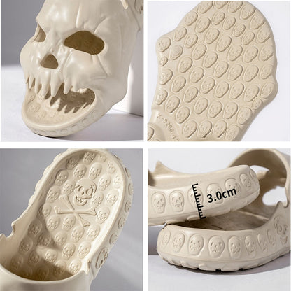 Hollow Skull Design Outdoor Slipper Non-slip Sandal Shoes