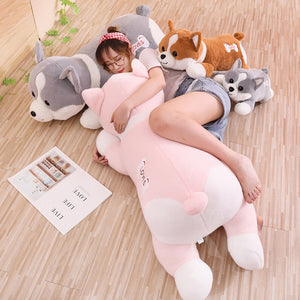 Lovely Giant Corgi Dog Plush Stuffed Doll Pillow Gift
