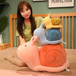 Lovely Cartoon Snails Plush Stuffed Sofa Cushion Pillow Doll