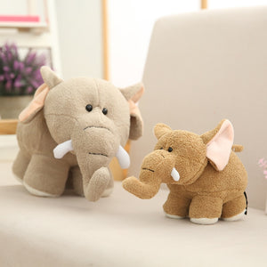 Cute Elephant & Hippo Soft Plush Stuffed Doll Toys for Children