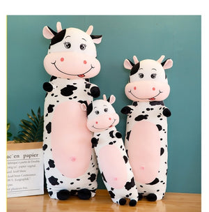 Lovely Milk Cow Large Size Stuffed Plush Long Pillow Doll Gift