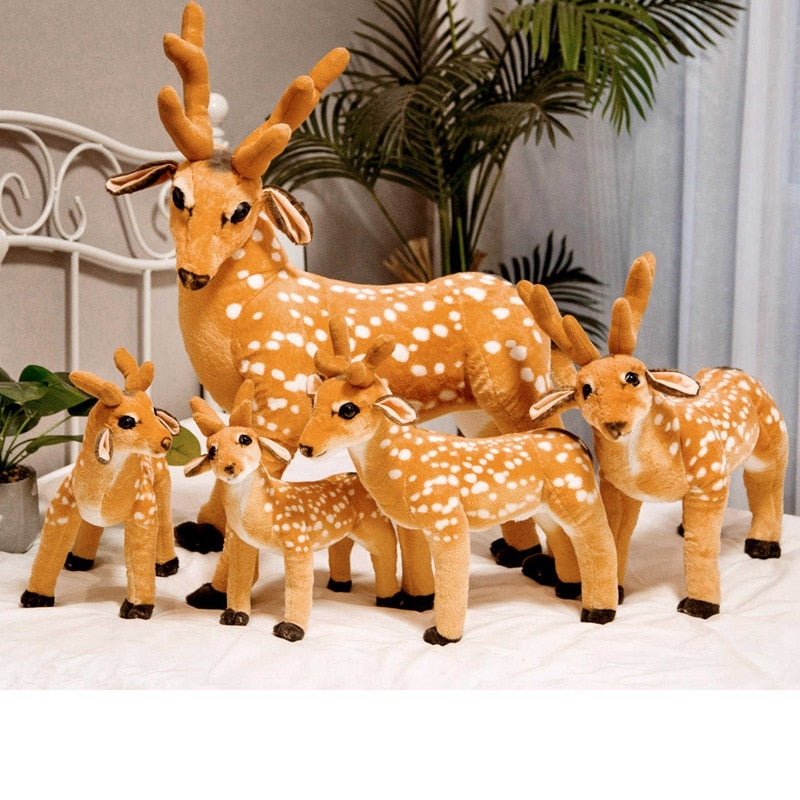 Simulation Sika Deer Prop Large Size Plush Stuffed Doll Toy Home Decor