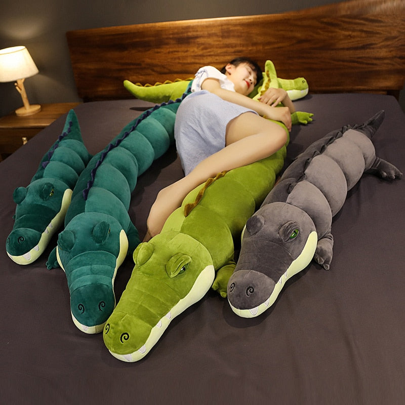 Cartoon Alligator Crocodile Large Size Soft Plush Long Pillow Doll Toy