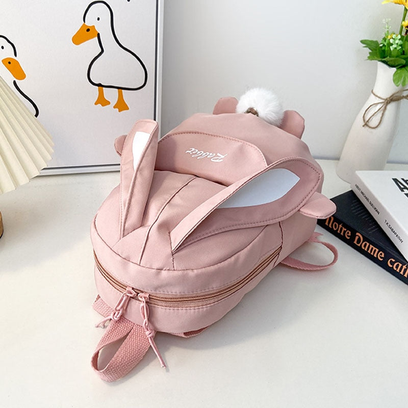 Cute Bunny Rabbit Long Ears 20L Children School Book Bag Backpack