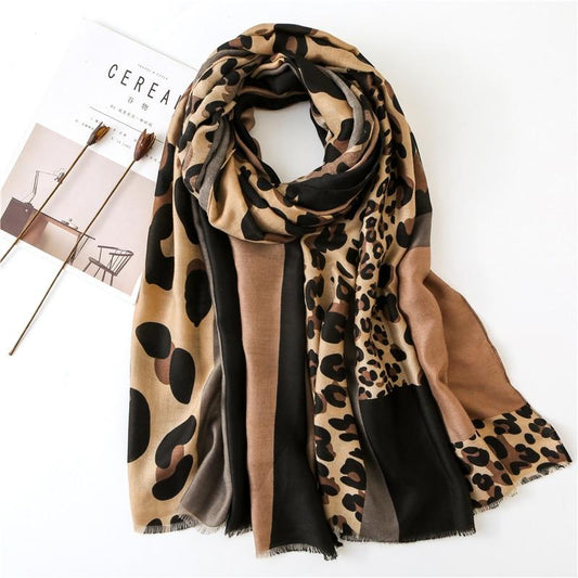 Leopard Luxury Design Wraps Women Scarves And Shawls
