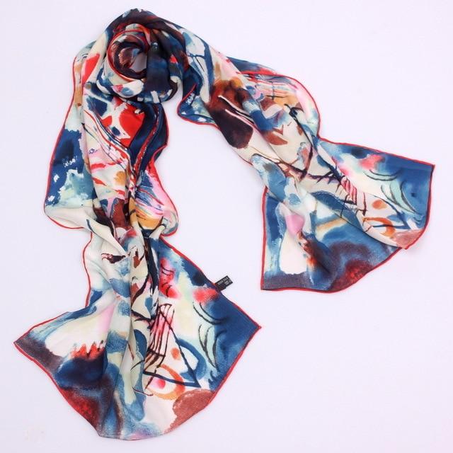 Scarves & Shawls - Luxury Oil Painting Silk Scarves