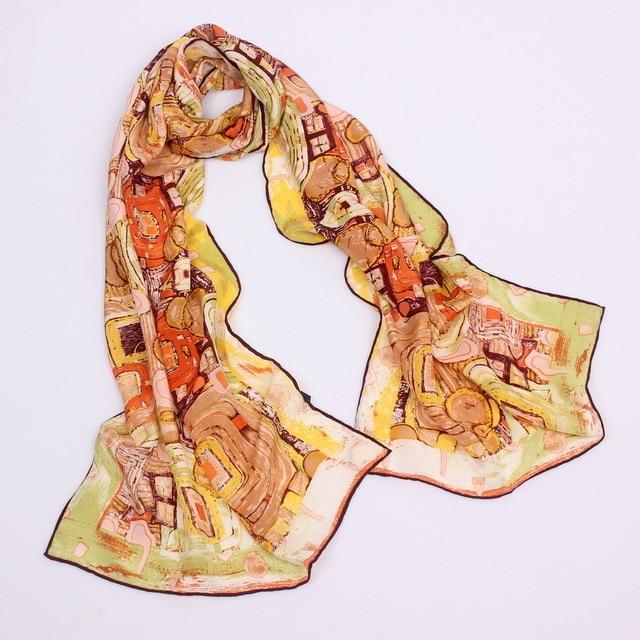 Scarves & Shawls - Luxury Oil Painting Silk Scarves