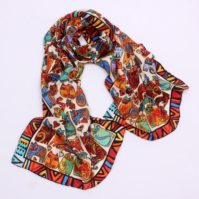 Scarves & Shawls - Luxury Oil Painting Silk Scarves