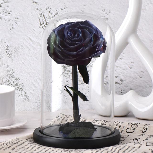 Seasonal & Holiday Decorations - Eternal Roses Flower In A Glass Dome Valentine Christmas Gift