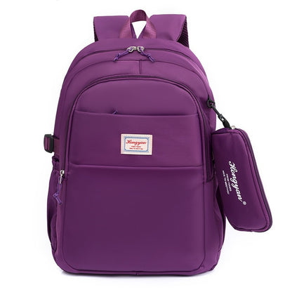 Multilayer Minimal Waterproof Nylon Students School Bag Backpacks