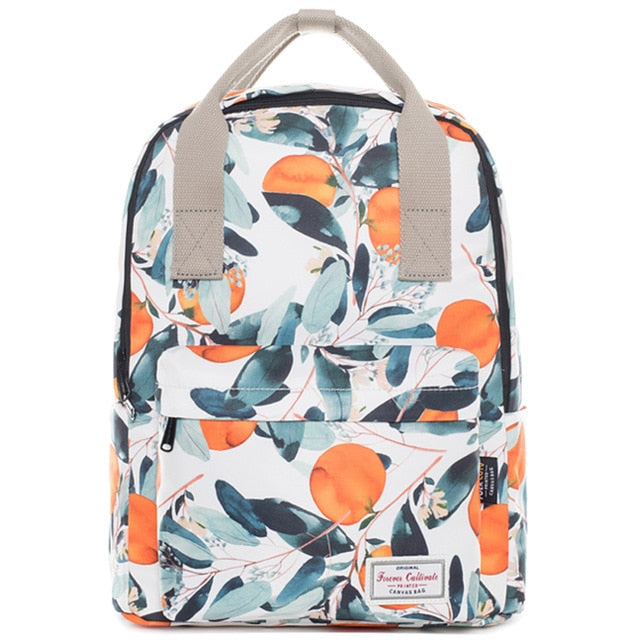Nami Orange Tree Pattern Japan Style School Bag Backpack