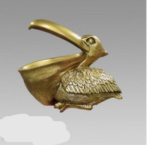 Pelican Bird Mouth Open Resin Sculpture statue Home Decoration