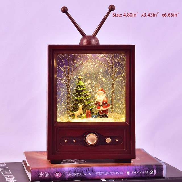 TV Box Snowflakes Globes Music Box Crystal Ball Gifts