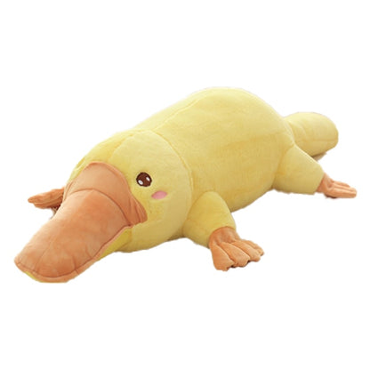 Cute Lying Yellow Platypus Large Size Stuffed Plush Doll Pillow Toy