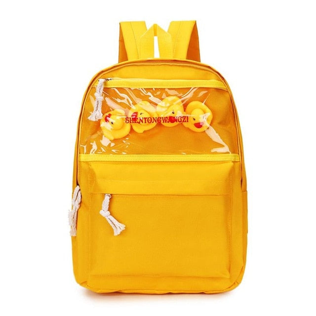 Kcldeci Yellow Rubber Ducks Kids Backpack for Boys Girls Elementary Kindergarten Preschool School Bag Toddler Book Bags
