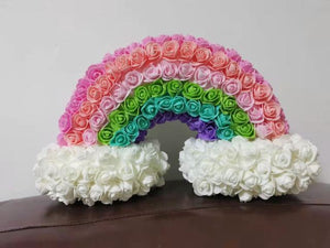 Eternal Rose Flower Rainbow Bridge Christmas Valentine's Decoration Gift