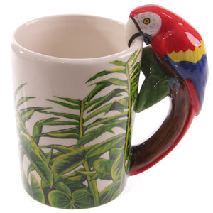 3D Safari Animal Grip Coffee Mug Cup With Bamboo Decal
