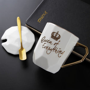 Queen of verything Natural Marble Porcelain Coffee Mug
