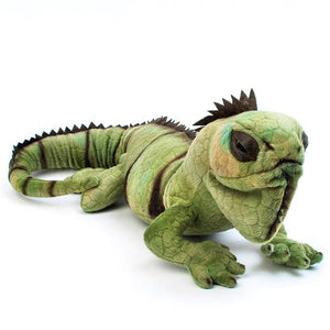 Realistic Lifelike Green Eguana Plush Stuffed Doll Gift