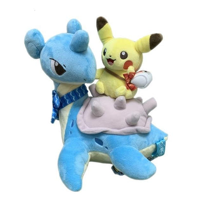 Cute Pokemon Pikachu Ride Latios Latias Lapras Plush Stuffed Doll