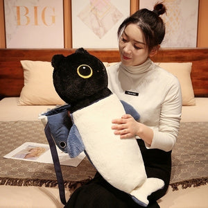 Big Eyes Cat Giant Size Soft Plushie Pillow Doll Toy